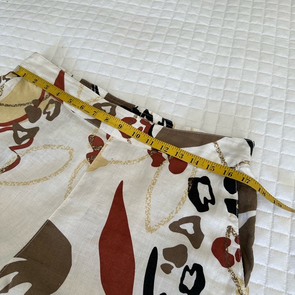 Tahari Linen cropped linen pants, size large - Picture 7 of 12